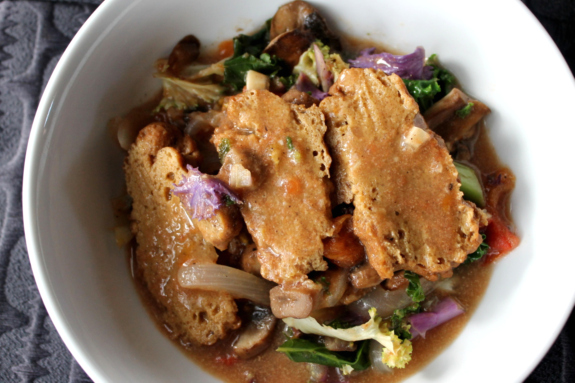 Post image for Vote for me (please)! So Delicious Recipe Contest: Cinnamon-Ginger Seitan and Veggies in Coconut Gravy