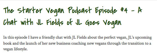 Post image for My Interview on The Starter Vegan is live!