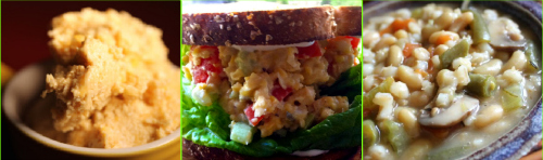 Post image for Saturday Meal Plan:  Breakfast Ice Cream, Chickpea Salad Sandwich, and Bean and Barley Stew