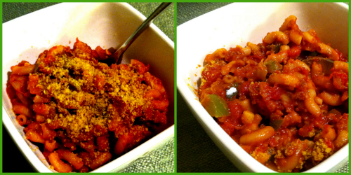 Post image for Seitan & Macaroni Goulash (I dehydrated seitan crumbles!)