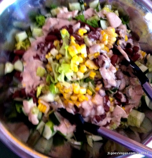 Chopped Salad With Cashew Chipotle Dressing JL Fields